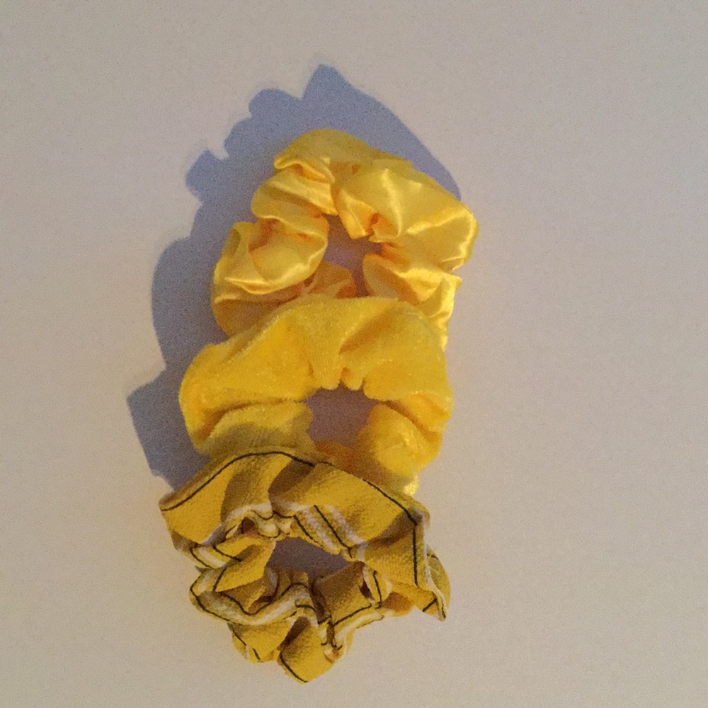 Yellow scrunchies